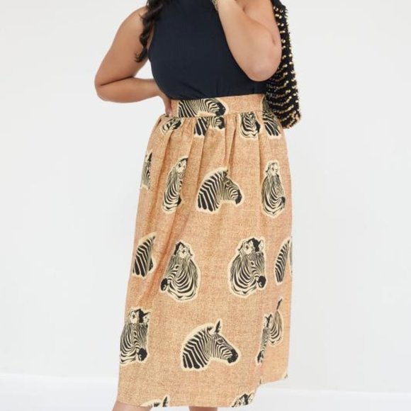 NWT Anthropologie Plus Sika Zora Midi Skirt - Picture 1 of 4